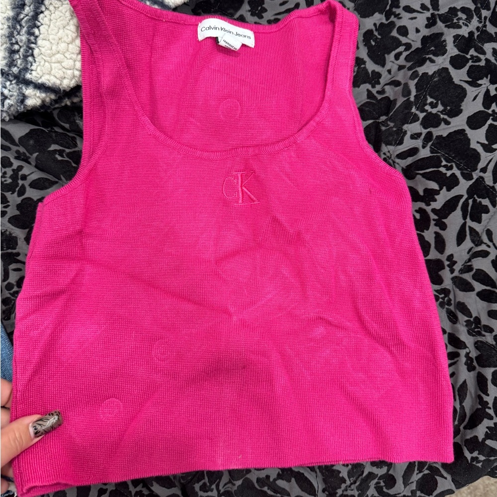 Calvin Klein Pink Women's Crop Top